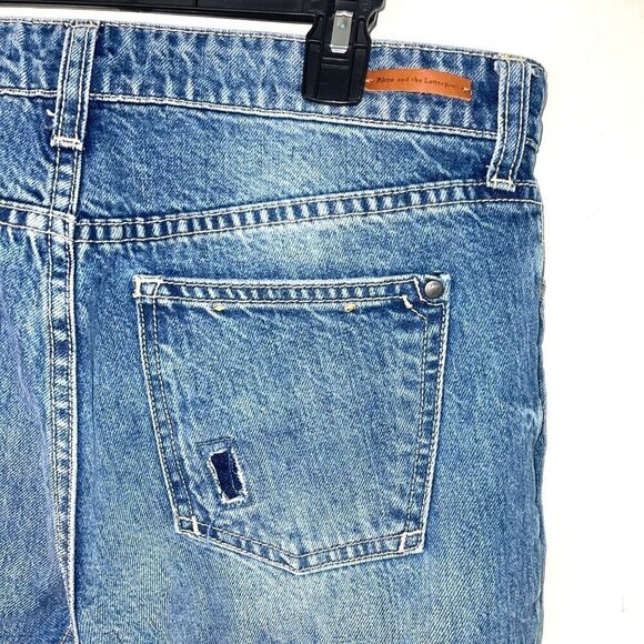 Anthropologie Pilcro And The Letter Press Jeans Size 28 Distressed Straight Leg - Picture 10 of 12